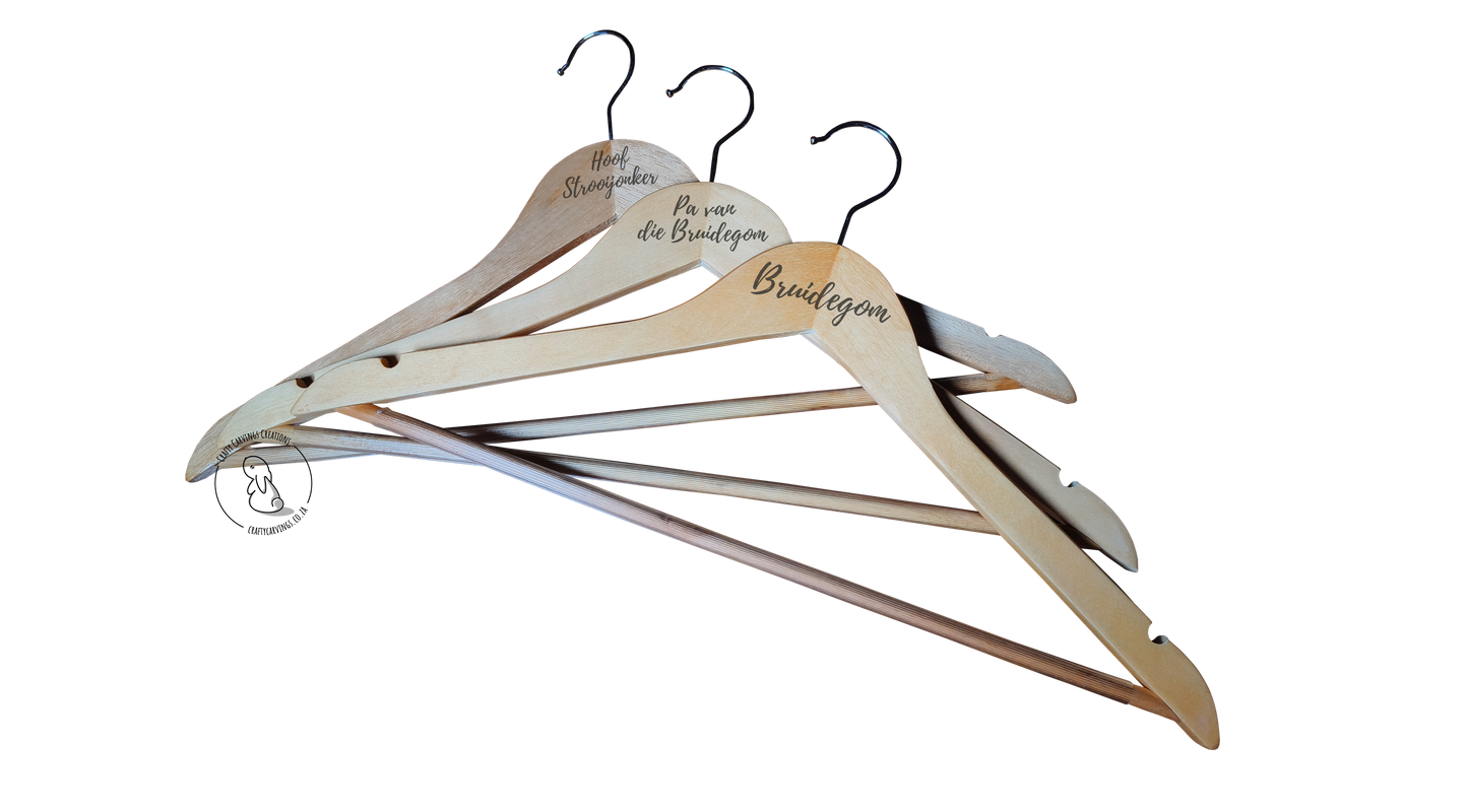 Standard Wooden Wedding Hangers