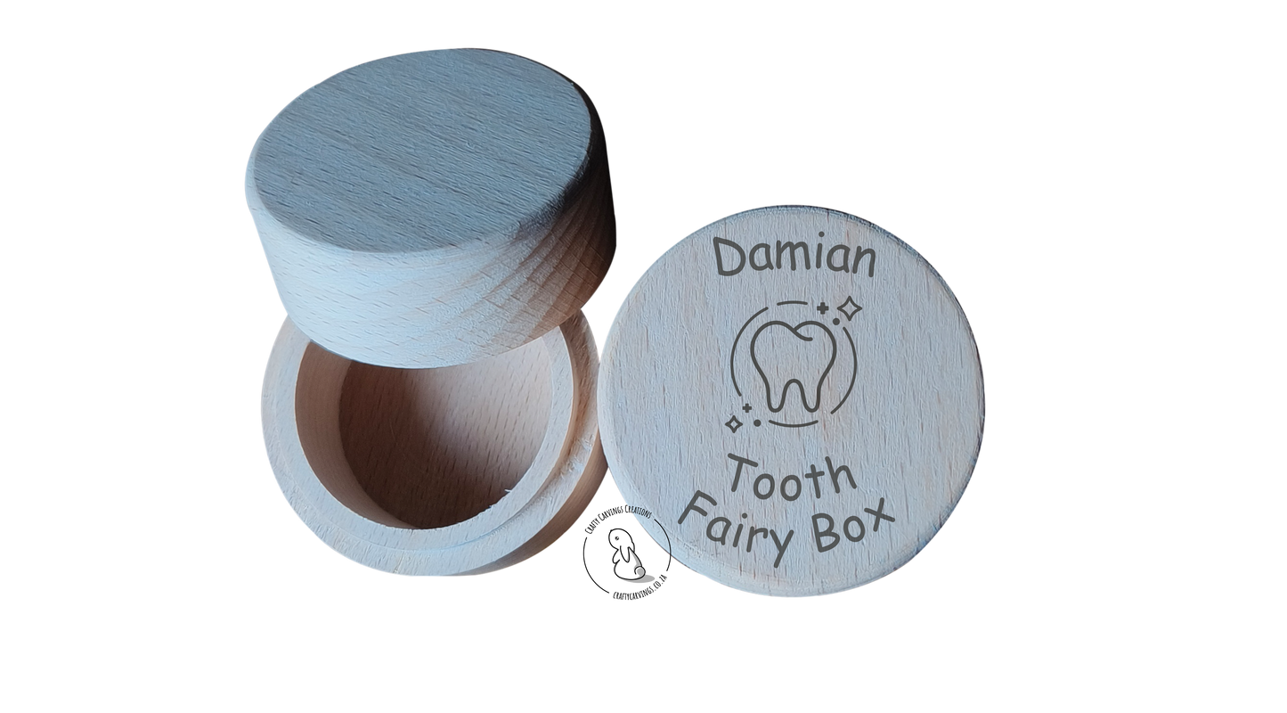 Personalised Wooden Tooth Fairy Box