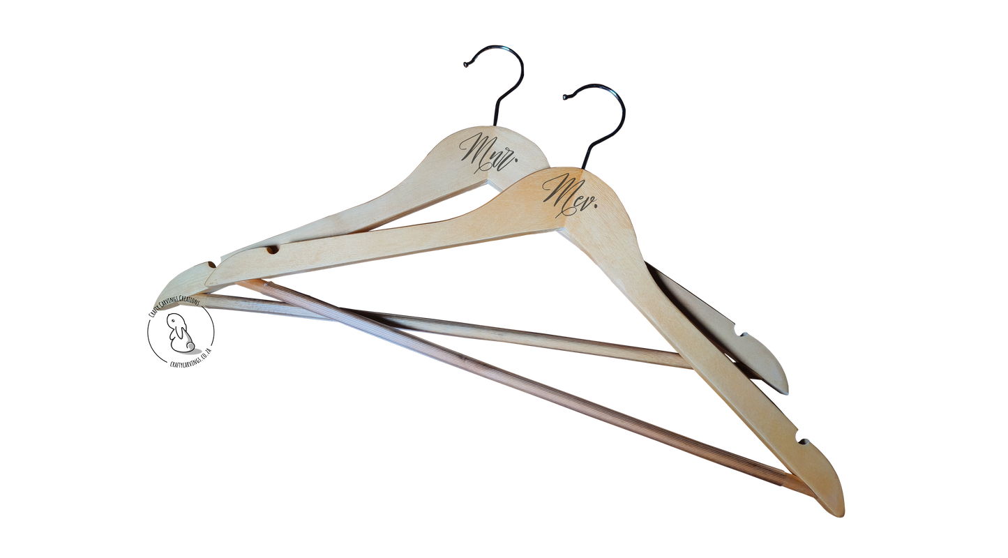 Standard Wooden Wedding Hangers